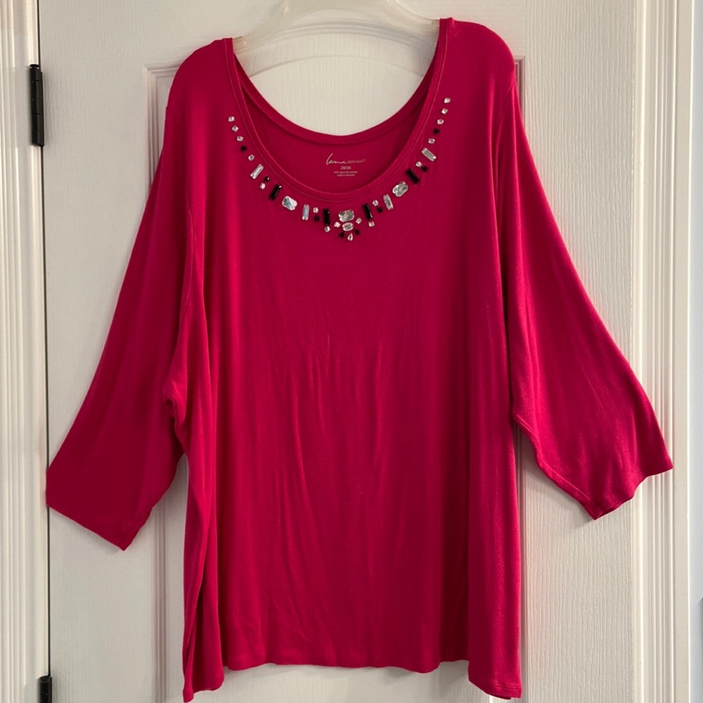 Lane Bryant 3/4 Sleeve Top
